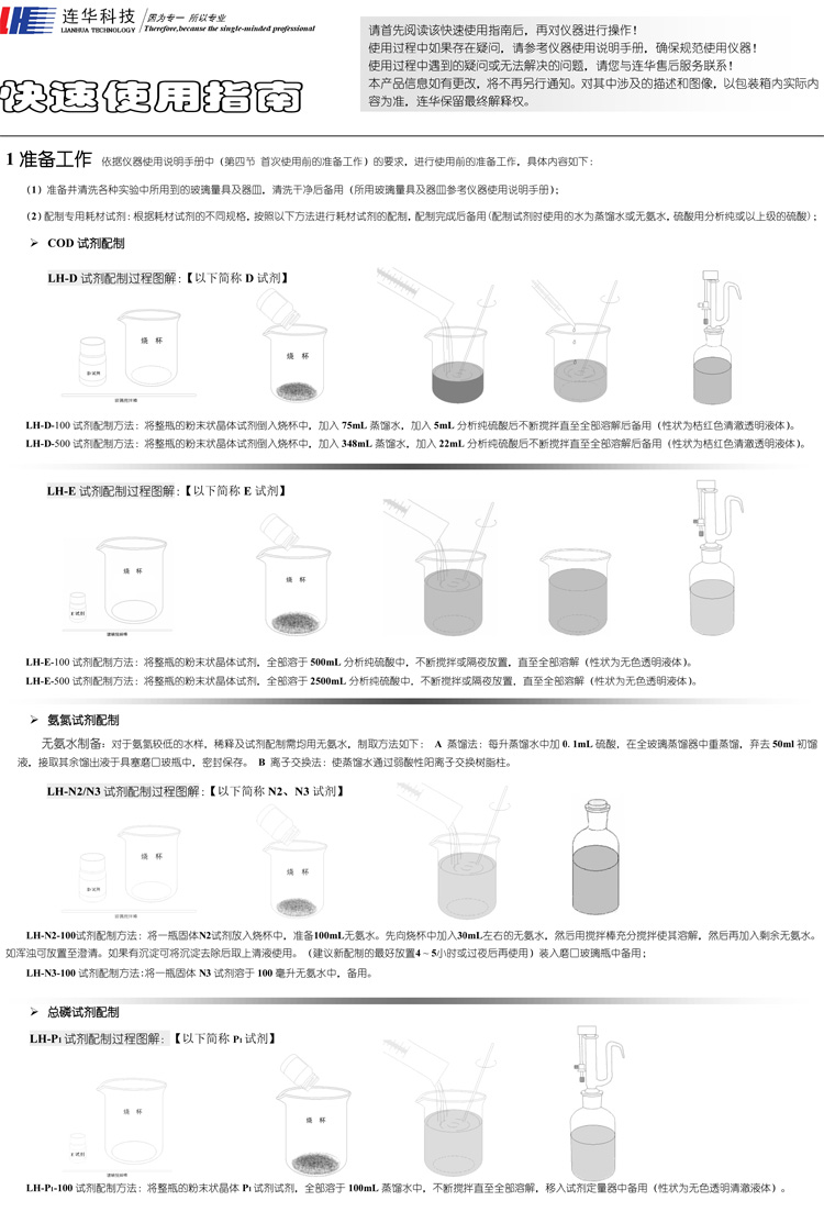 連華科技COD、氨氮、總磷、濁度等多參數(shù)水質(zhì)分析儀5B-3B型(V8)快速入門(mén)手冊(cè)